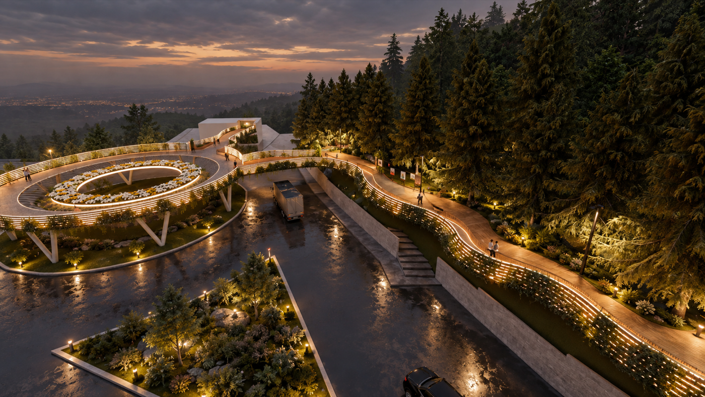 Dilijan canopy walk render 3
